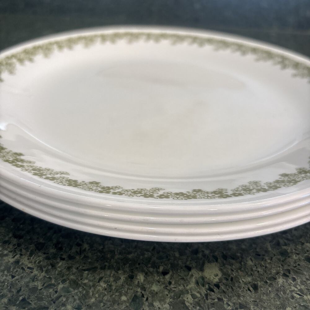 4 Vtg Corelle Crazy Daisy Spring Blossom 10-1/4" Dinner Plates - Picture 2 of 5